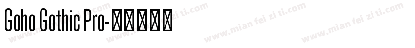 Goho Gothic Pro字体转换